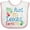 White and Pink, variant on Inktastic My Aunt in Texas Loves Me Boys or Girls Baby Bib