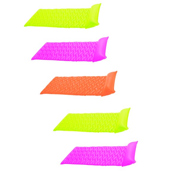 Intex Tote 'N Float Wave Mat Floating Swimming Pool Lounger w/ Headrest (5 Pack)