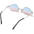 thumbnail image 1 of Cloud-shaped sunglasses in lightning shape - stylish glasses for women, 1 of 5