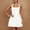 *White, variant on ClodeEU Women's Halter Neck A-Line Mini Dress,Casual Solid Swing Dress Black,Women's Plus L