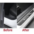 thumbnail image 7 of Applicable to jfqm Fit for Tesla Model 3 Y 2017-2021 2022 2023 Front Rear Door Sill Decoration Sticker Car Accessories Pedal Protection Strip with Logo (Color : for Model Y Front Door), 7 of 7