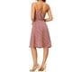 thumbnail image 3 of Vestido midi rojo con frente retorcido floral para mujer con tirantes ajustables INSPIRE CHIC, 3 of 7