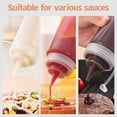 thumbnail image 6 of Triani 3 Pack 12 OZ Plastic Condiment Squeeze Squirt Bottles for Sauces Liquids BBQ Dressing Pancake Art Dispenser, 6 of 8