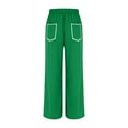thumbnail image 5 of XFLWAM Womens Barrel Sweatpants Baggy Wide Leg Fall Palazzo Pants Casual Loose Drawstring High Waisted Lounge Trousers with Pockets Mint Green XL, 5 of 8