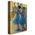 thumbnail image 4 of Trademark Fine Art "Two Blue Dancers" Canvas Wall Art by Edgar Degas, 4 of 4