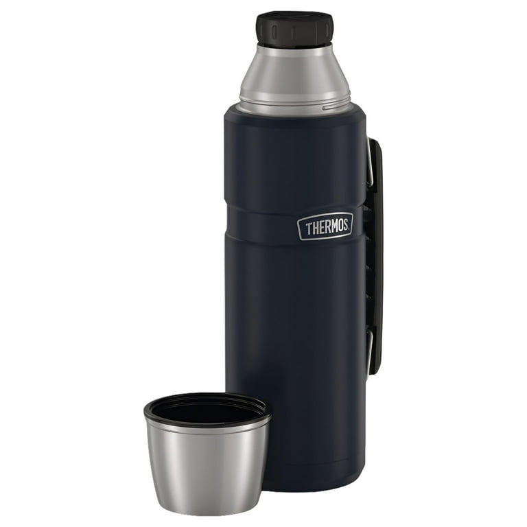 Thermos Stainless King 40-Oz Vacuum-Insulated Beverage Bottle, Hot & Cold, Large Size for Camping, Midnight Blue - Walmart.com Thermos Stainless King 40-Oz Vacuum-Insulated Beverage Bottle, Hot & Cold, Large Size for Camping, Midnight Blue - Walmart.com