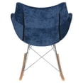 thumbnail image 4 of Rocking Chair - Modern Velvet Accent Chair with Eiffel Base - Comfortable Living Room & Nursery Seating, 4 of 7