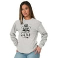 thumbnail image 4 of My Home My Castle Royalty King Queen Women's Long Sleeve T Shirt Brisco Brands S, 4 of 6