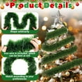 thumbnail image 6 of karymi Green Plastic Christmas Wreath Rattan Pull Ribbon 393.7 Inch Simulated Rattan Holiday Wedding Decoration Kids Christmas Gifts Summer Clearance Summer Clearance up to 90% off, 6 of 9
