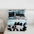 thumbnail image 5 of Erosebridal Rustic Cabin Camper Twin Comforter Sets,Camping Adventure Theme Bedding Set For Kids Boys,Reversible,2-Piece, 5 of 7