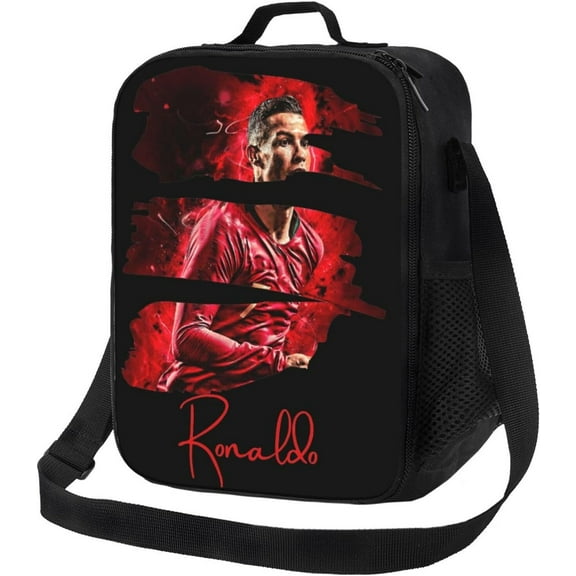 Soccer Player #7 Ronaldo Lunch Bag For Daily Work Sport Outdoor Football Fans Lunch Box-Style 18