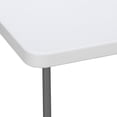 thumbnail image 7 of ZENSTYLE 6ft Rectangular Folding Table Plastic Picnic Camping Desk, Max 220lbs White, 7 of 7