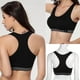 thumbnail image 4 of Sujetador deportivo de algodón sin costuras para mujer, sujetador de soporte sólido acolchado para Yoga, Fitness, cinturón Corrector de postura elástico, 4 of 4