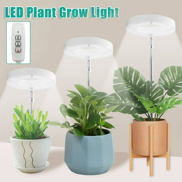 6W 380-800nm Full Spectrum LED Grow Light Plant Growing Lamp With 3 Timer 4 Level Dimming For Indoor Plants 10W
