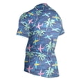 thumbnail image 3 of joogoo Airplanes Palm Trees Pattern Men's Cycling Jerseys Mountain Bike Short Sleeve Tops 3XL, 3 of 7