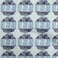 thumbnail image 1 of oneOone Cotton Poplin Twill Medium Blue Fabric Ocean Text With Texture Quilting Supplies Print Sewing Fabric By The Yard 56 Inch Wide, 1 of 4