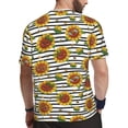 thumbnail image 2 of Wukai Cute Sunflowers Print Men's Short-Sleeved Mesh T-Shirt,Quick-Dry Short Sleeve Workout T-Shirt-Medium, 2 of 8