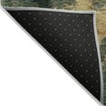 thumbnail image 3 of HomeRoots 603057 9 x 12 ft. Fern Green & Gold Abstract Washable Indoor & Outdoor Rectangle Area Rug, 3 of 5