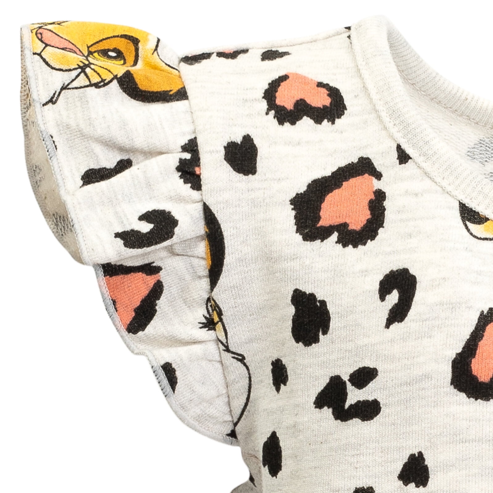 Disney Lion King Simba Toddler Girls French Terry Sleeveless Romper Toddler to Big Kid