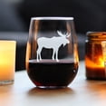thumbnail image 2 of Vaso de Vino sin Tallo Bevvee con Silueta de Alce 500 mL, 2 of 7