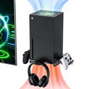 Wall Mount for Xbox Series X – Heavy-Duty Metal Console Holder with Ventilated Base and Silicone Pads – Space-Saving Xbox X Wall Bracket for Better Cooling and Easy Installation