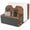 Light Brown, variant on FUYGRCJ Napkin Salt and Pepper Holder, Vintage Wooden Napkin Holder Stand with Salt and Pepper Shakers Caddy, Rustic Napkin Holders for Kitchen Dining Room Table Decor, Upright Wood Napkin Dispenser