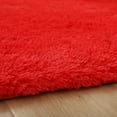 thumbnail image 3 of SAYFUT Ultra Soft Modern Shag Area Rugs Fluffy Living Room Carpet Comfy Bedroom Home Decorate Floor, 23.6'' x 47.2'', Red, 3 of 5
