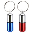thumbnail image 1 of Shisuyan 2 Pcs Porte-Clés Porte-Pilules Pendentif Charme Support d'Urgence, 1 of 8