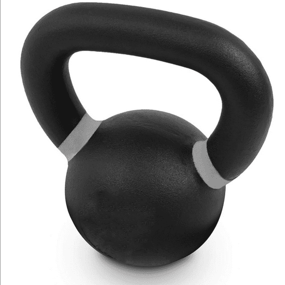 Premium Cast Iron Kettlebells Powder Coated Kettle Bell Weights - Includes LB and KG Weight
