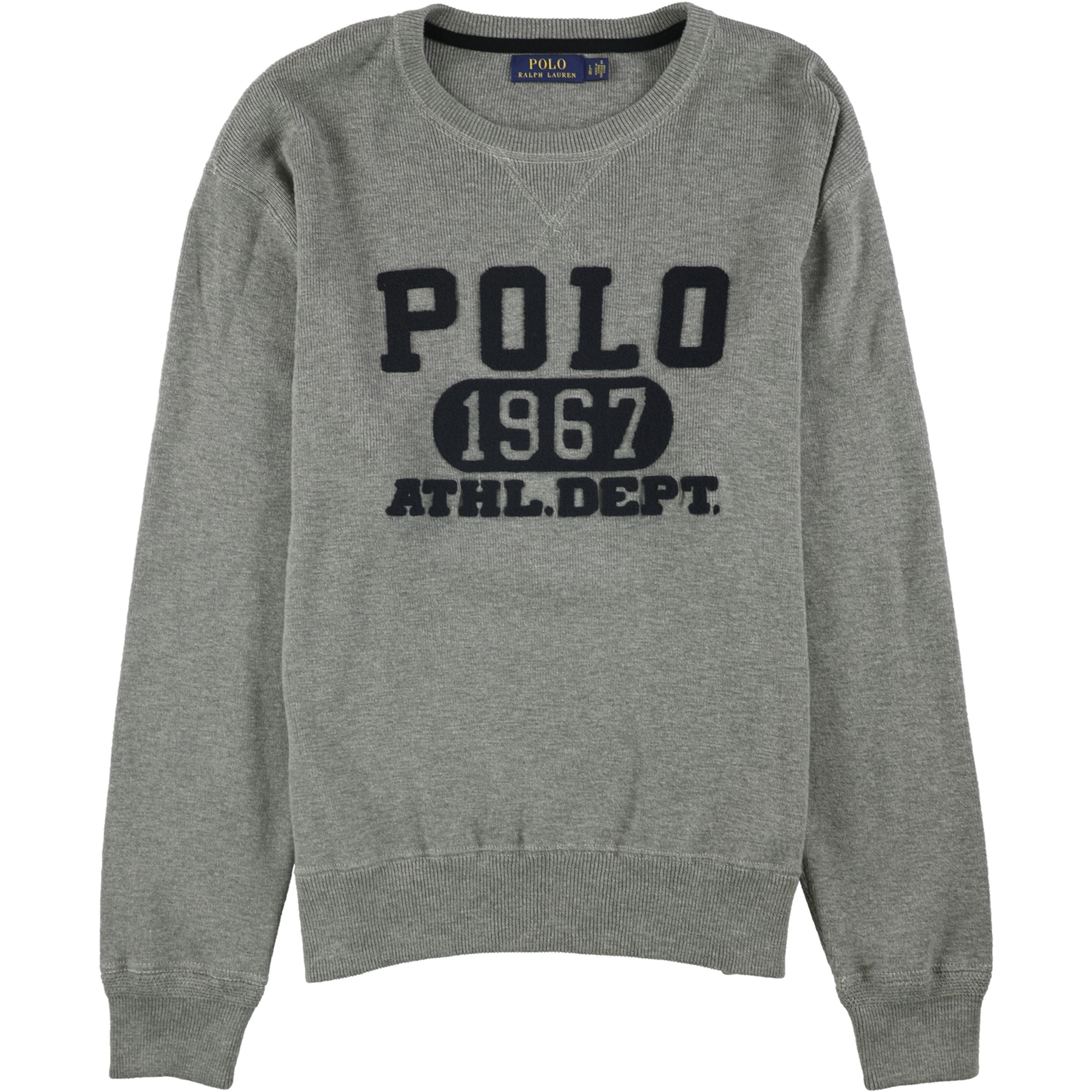 Ralph Lauren Ralph Lauren Mens Graphic Knit Sweater, Grey, Large