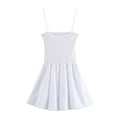 thumbnail image 2 of Vestido de gasa con volantes y patchwork para mujer: elegante atuendo para fiestas de verano y bodas, 2 of 3