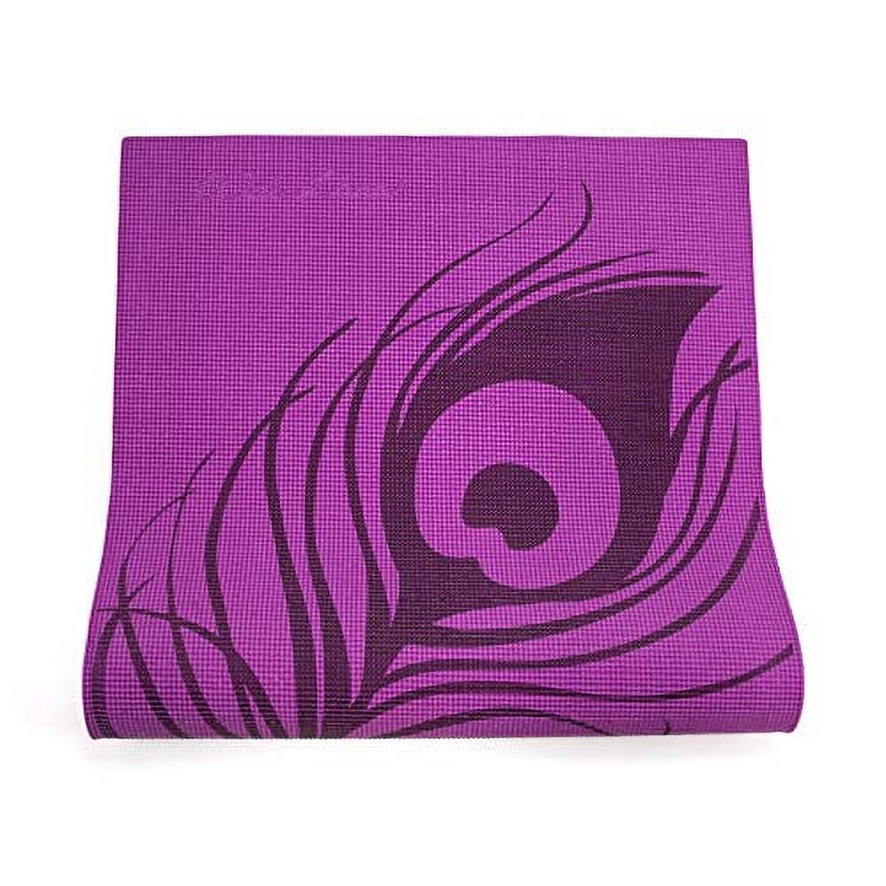 Wai Lana Yoga and Pilates Mat, Peacock Feather (Purple)