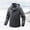 Gray, variant on Men's Winter Ski Jacket With Fleece Liner Tops,Detachable Coat 2-Piece Suits, Warm Fleece Waterproof Outdoor Mountain Hiking Windbreaker Hooded Snow Rain Coat Up to 65% off Clear!Clearance!!!
