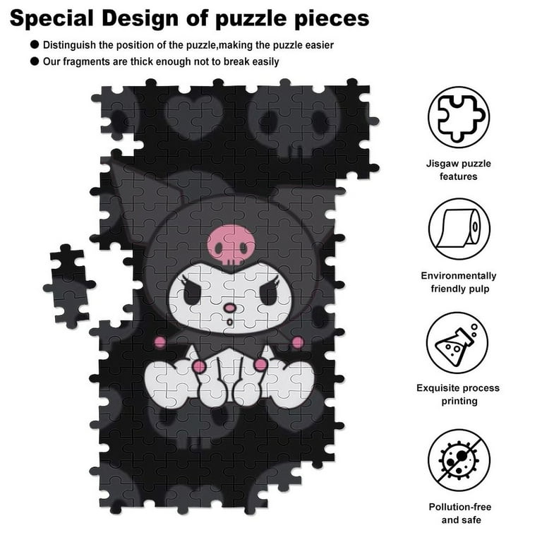 200 Piece Puzzle for Adults - Kuromi And My Melody Jigsaw 200 Piece Puzzle for Adults - Kuromi And My Melody Jigsaw