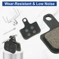 thumbnail image 5 of 2set Disc Brake Pad 1.16" x 1.2" Semi-Metallic Resin Bike Brake Pads with Spring and Pin for BB7 M355 M446 M640 Mountain Road Bikes, Black, 5 of 7