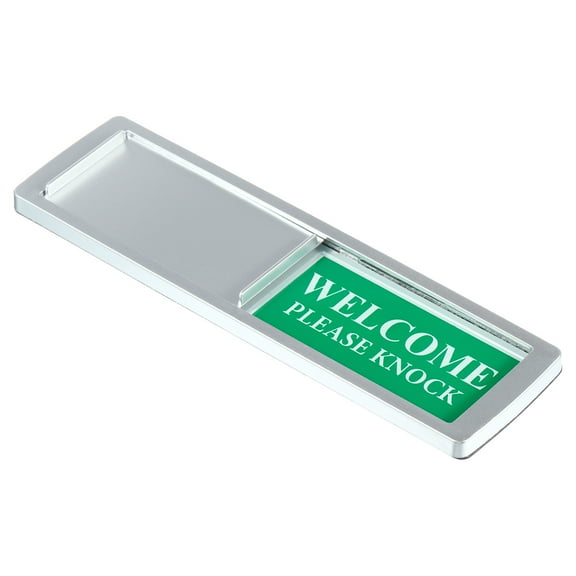 Uxcell Privacy Sign Slider Door Indicator Adhesive Do Not Disturb/Please Knock Sign White 1 pack