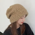 thumbnail image 3 of Knitted Cap Flexible Breathable Acrylic Fiber Ear Protection Warm Hat for Cold Weather, 3 of 10