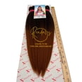 thumbnail image 1 of X-Pression 40" 3X Pre-stretched Braids, Braiding Hair Extensions African Kinky, Pre-Cut, Pre-Stretched, Synthetic Fiber, 3 bundles, Soft & Shiny, Ready for Hot Water Use, 190g, 1 of 18