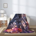 thumbnail image 2 of Fuzoiu Astronaut In Cosmic Garden Print Flannel Throw Blanket,Light Weight Warm Decorative,Throw Blanket Cover for Sofa, Couch, Bedroom,Travel-60"x50", 2 of 6