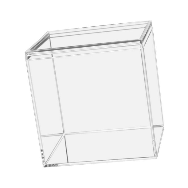 Clear Acrylic Storage Box Candy Snack Boxes Makeup Organizer Container  Stackable 10cmx10cmx10cm 