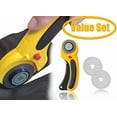 thumbnail image 3 of OLFA Rotary Cutter with 45mm Rotary Blades x2 Set, Olfa Cutter, 3 of 5