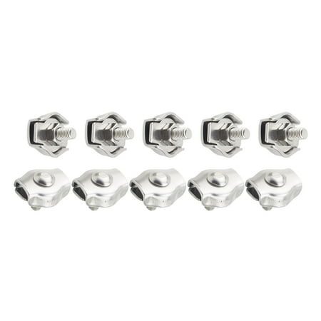 

Cogfs 10 Pcs Stainless Steel 304 Wire Rope Steel Rope Washing Line Awning Fixed