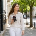 thumbnail image 6 of Insulated Travel Coffee Mugs, Leak Proof Coffee Travel Mug, Insulated Mug, Coffee Tumbler with Handle, Black 6X3 Inch Touch Read Temperature Display Stainless Steel Insulated, 6 of 6