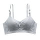 thumbnail image 1 of Gibobby Brasieres Deportivos Para Mujer Sujetador de algodón con anillo de para mujer, ropa interior de lactancia posparto antiflaccidez, con doble botón(Gris,36), 1 of 3