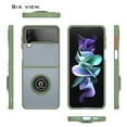 thumbnail image 5 of CoverON For Samsung Galaxy Z Flip 4 Phone Case, Clear Back Ring Holder Kickstand Cover, Green, 5 of 7