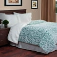 thumbnail image 2 of Lavish Home Botanical Etched Fleece Blanket with Sherpa, 2 of 5