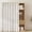 White, variant on Closet Curtain for Open Closet, Sheer Pleated Doorway Curtains for Kitchen Laundry Door, Privacy Closet Curtain Dust-Proof Window Shades for Storage Room Bedroom Living Room