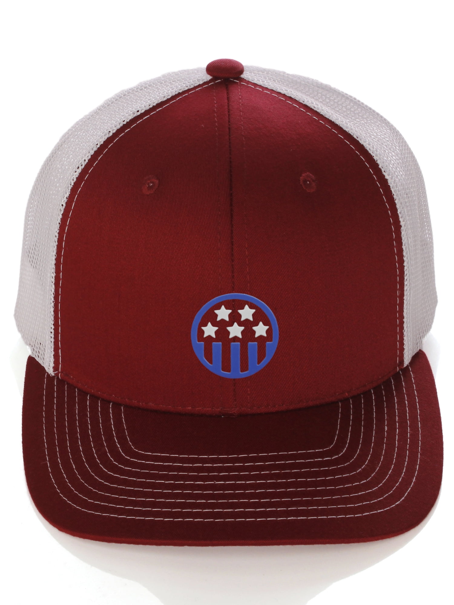Daxton Retro USA Icon Logos Mid Profile Oxford Trucker Hat Snapback Baseball Cap Daxton Retro USA Icon Logos Mid Profile Oxford Trucker Hat Snapback Baseball Cap