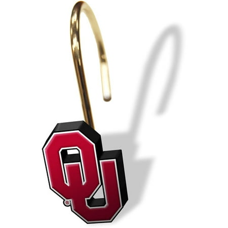 University of Oklahoma Decorative Bath Collection - 12pc Shower Hooks