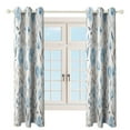 thumbnail image 4 of Blue Floral Pattern_1 Study Room Living Kitchen Bedroom For Blackout Curtain Printed 2 Panels, 4 of 6